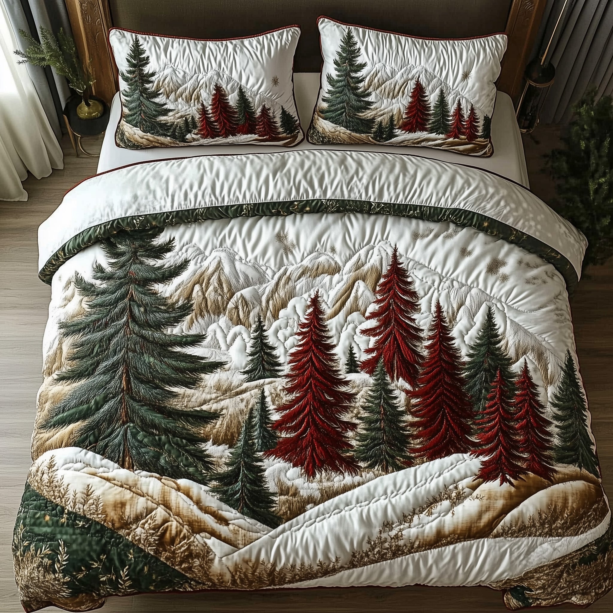 Christmas Land Duvet Cover Set New Year Merch Gift