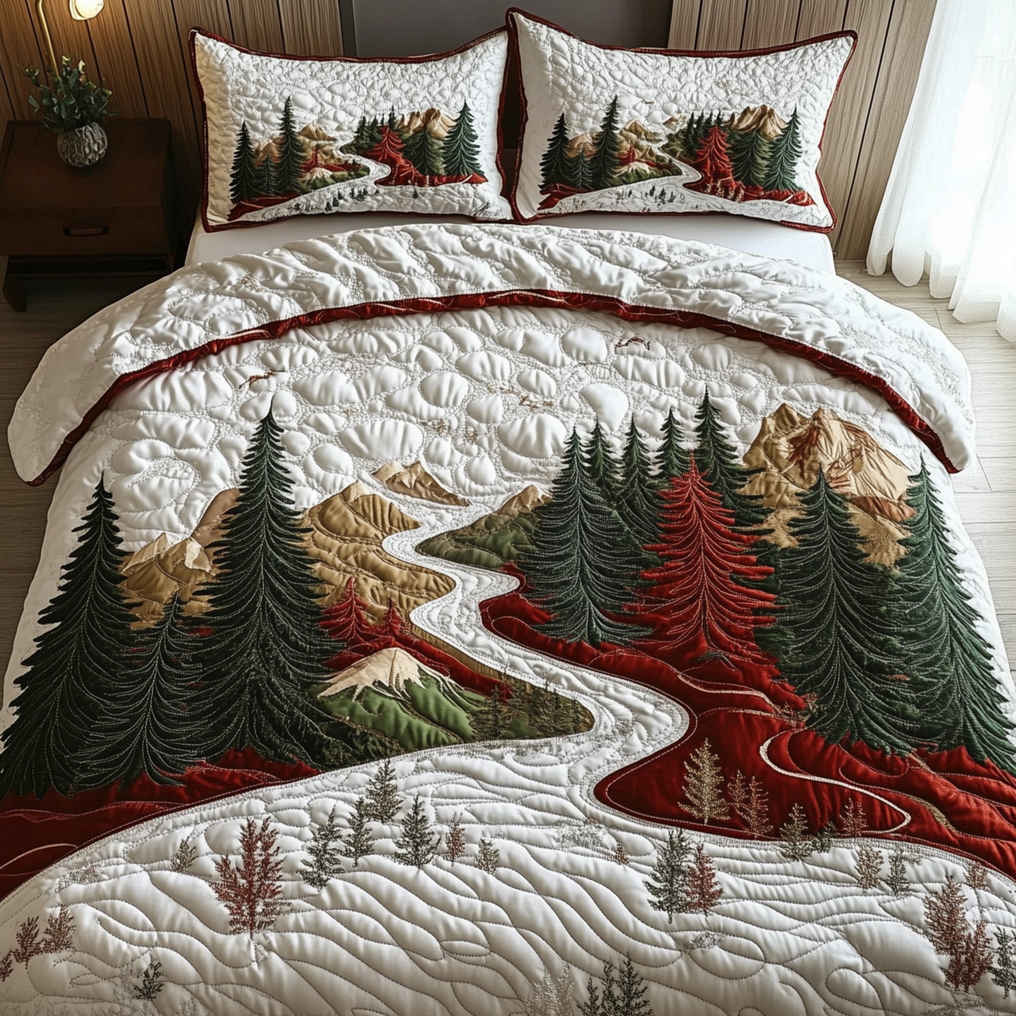 Christmas Land Duvet Cover Set Valentine's Day Merch Gift
