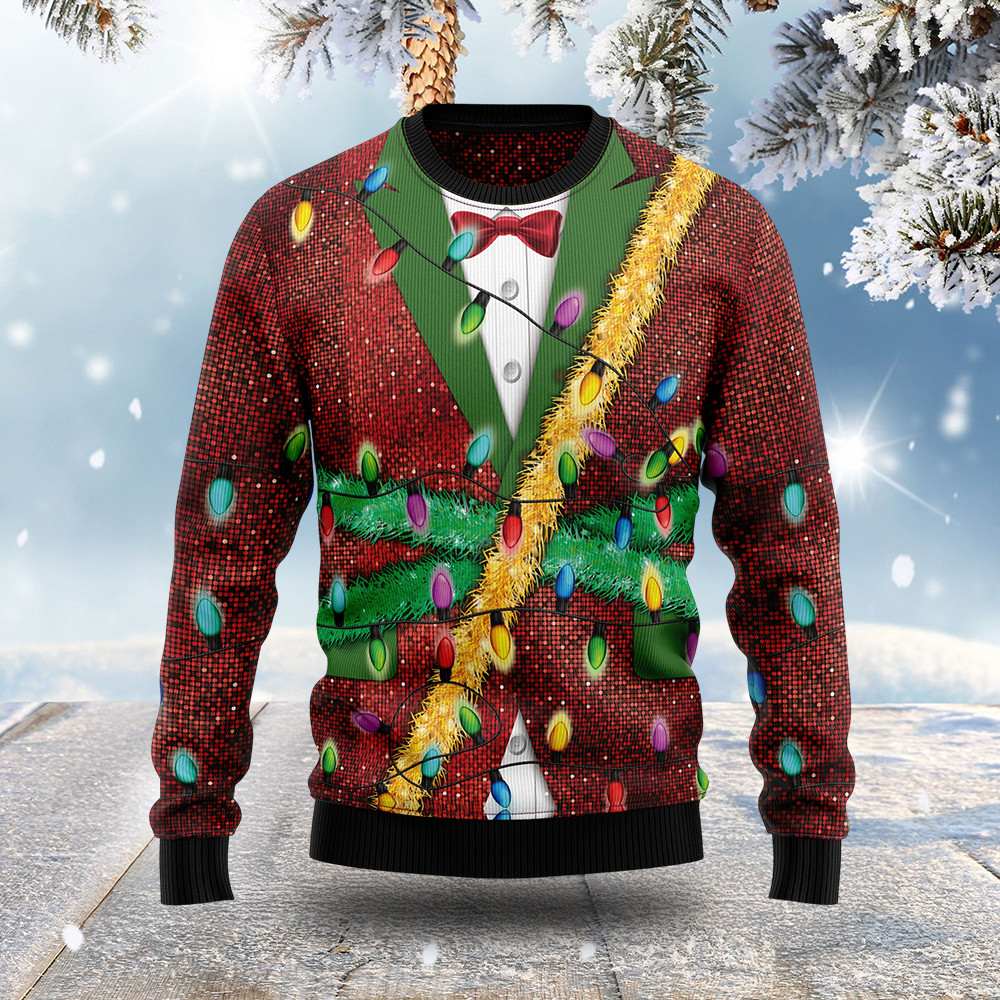 Christmas Lights Ugly Christmas Sweater Winter Clothing Best Xmas Gift Ideas