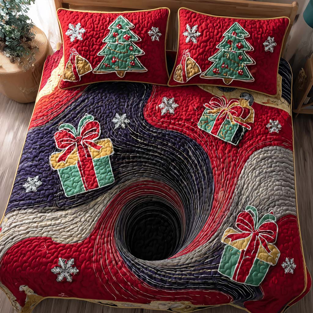 Christmas Magic Quilted Bedding Set Stylish Bedding Merch Gift for Home Lovers