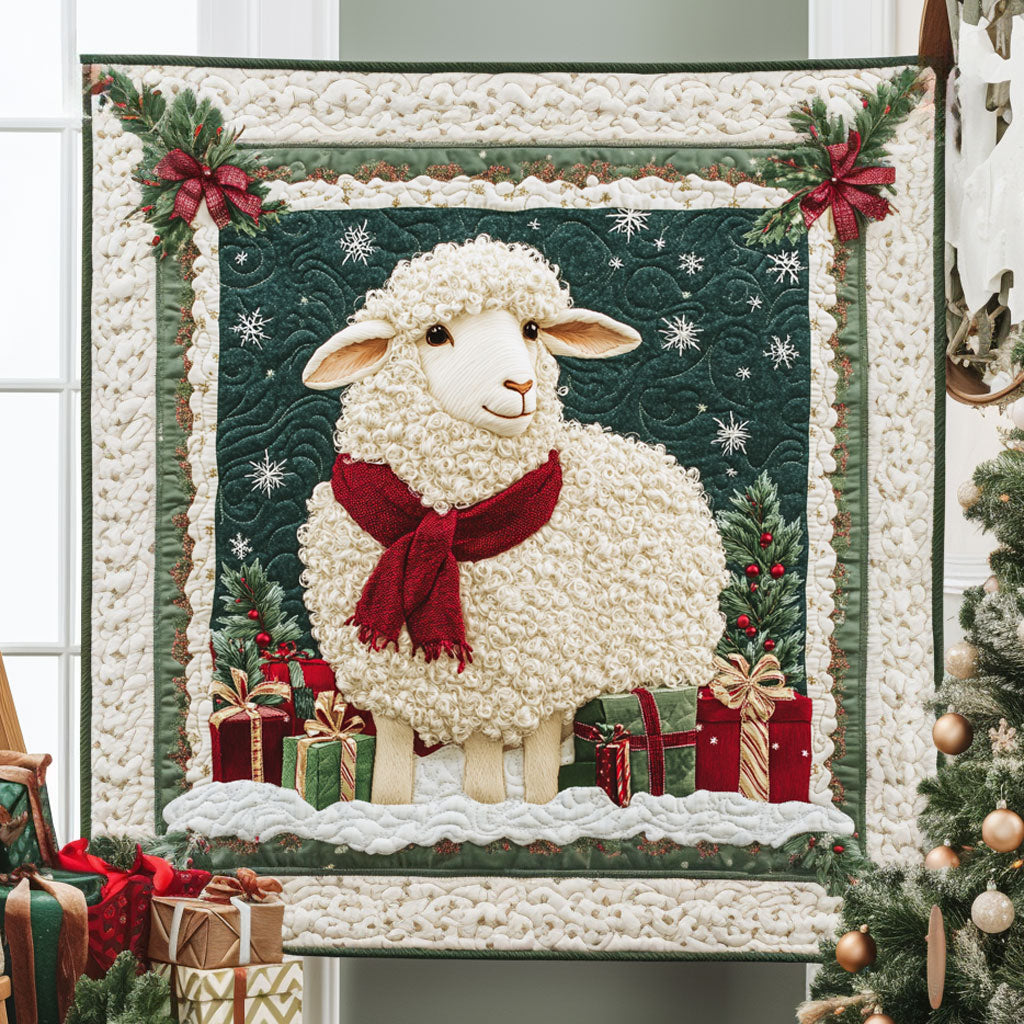 Christmas Magic Sheep Quilt Blanket Best Blankets Xmas Presents For Sheep Farmers