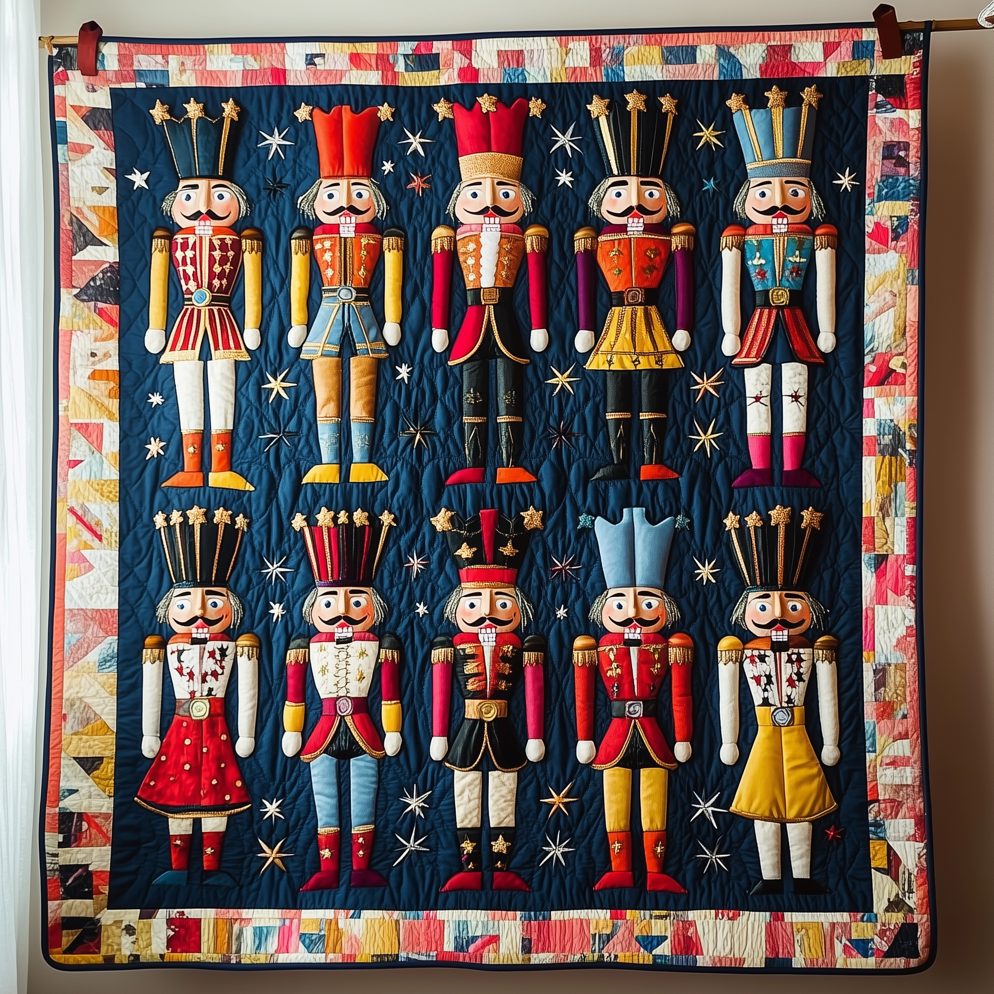 Christmas Nutcracker Quilted Blanket Christmas Throws Romantic Christmas Gifts