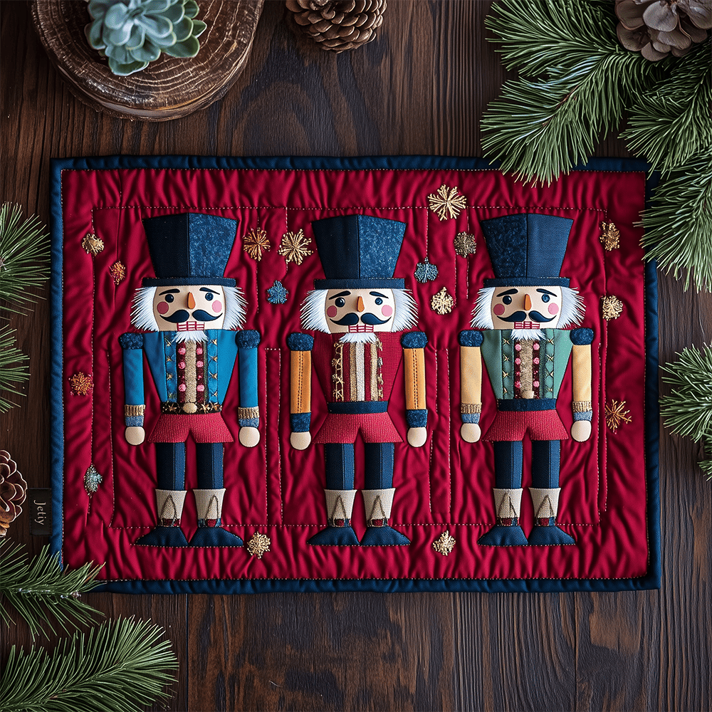 Christmas Nutcracker Quilted Place Mat Holiday Xmas Square Placemat Nutcracker Christmas Gifts For Him