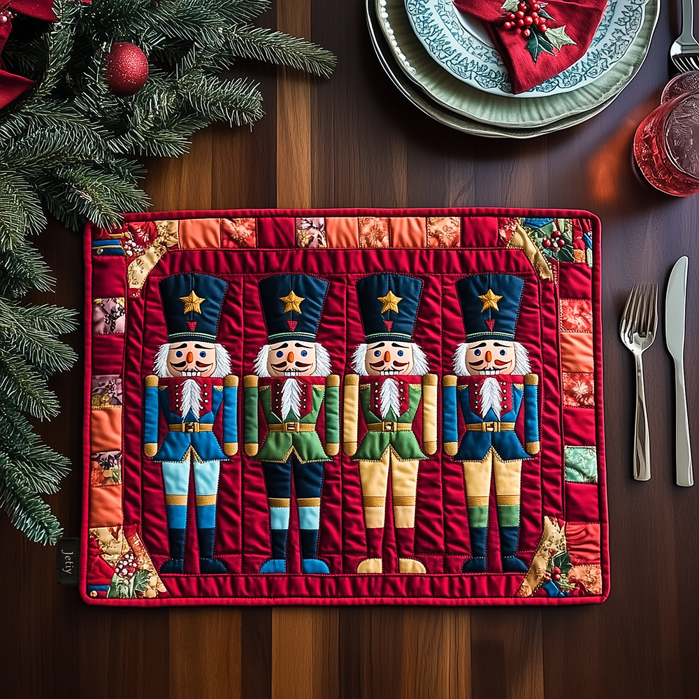 Christmas Nutcracker Quilted Place Mat Holiday Xmas Square Placemat Nutcracker Christmas Gifts For Men