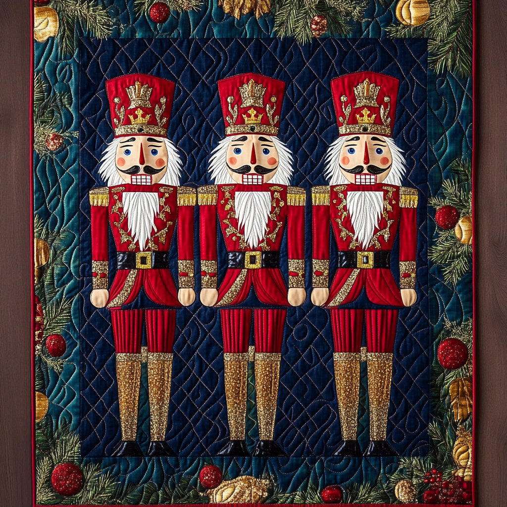 Christmas Nutcracker Quilted Placemat Luxury Placemats Father's Day Gifts For Grandpa