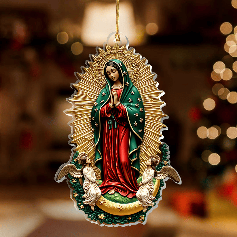 Christmas Ornament Our Lady Of Guadalupe Acrylic Ornament Gifts For Christians