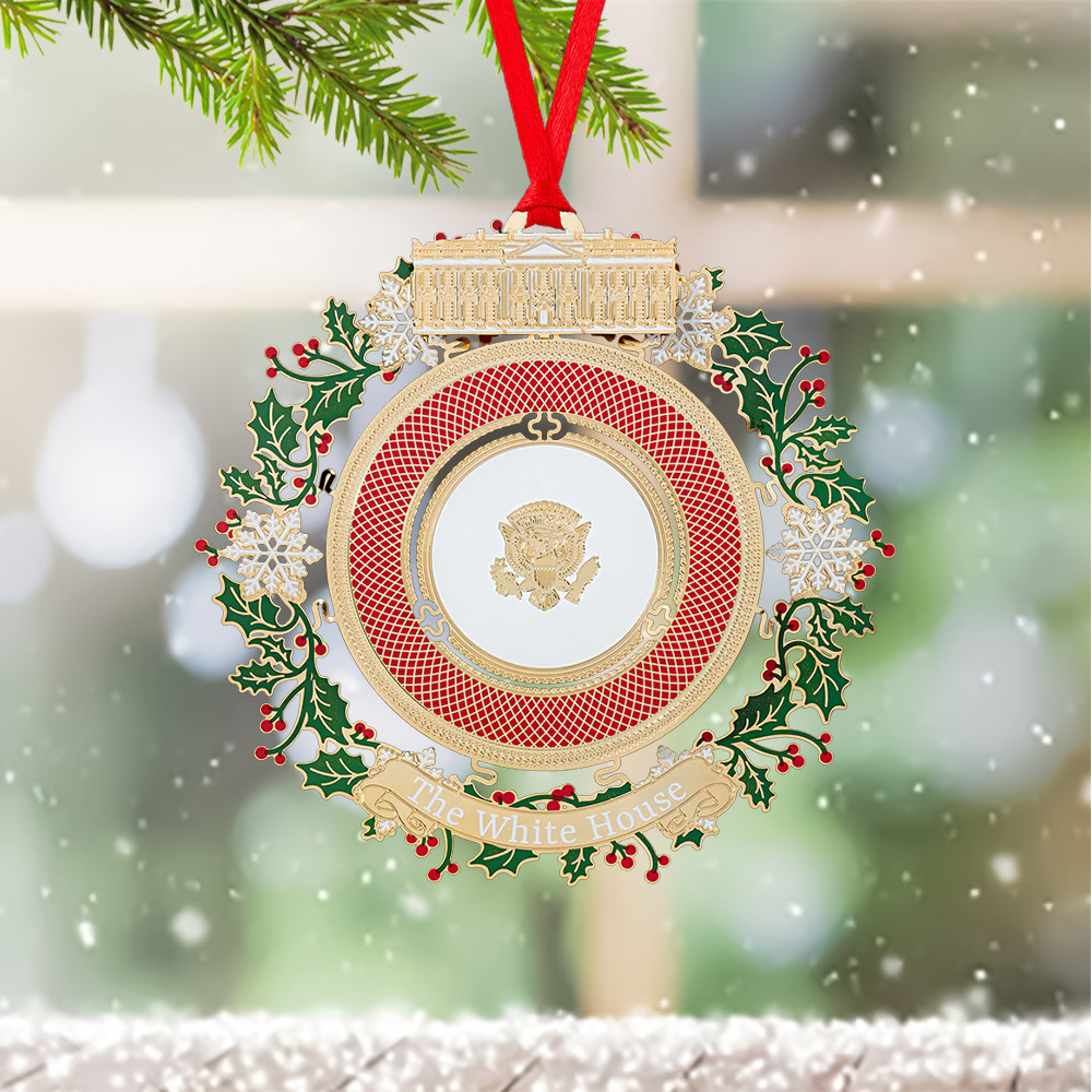 Christmas Ornament The White House 2025 Best Xmas Patriotic Presents