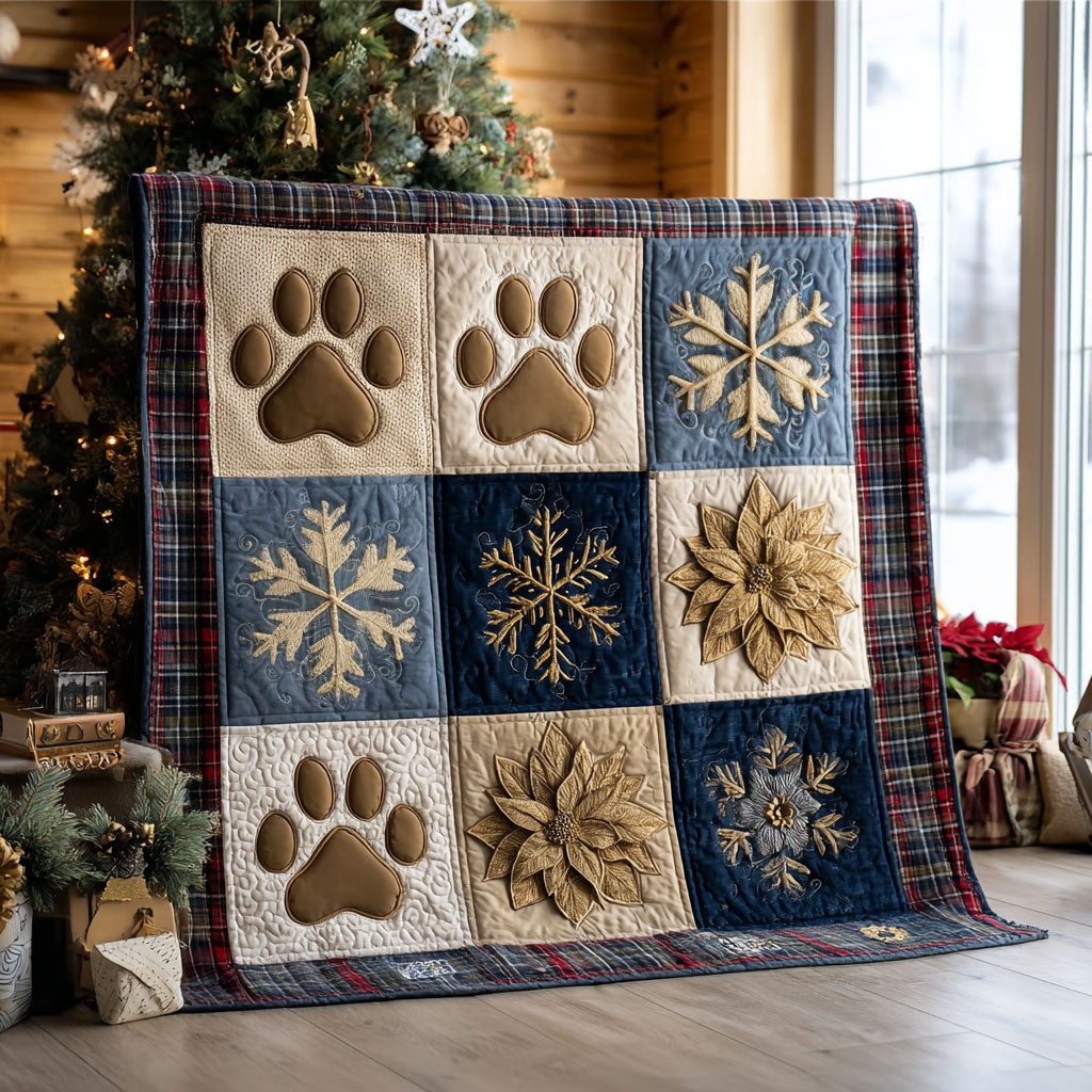 Christmas Paws Quilt Blanket Gifts For Brother And Sister In Law Christmas