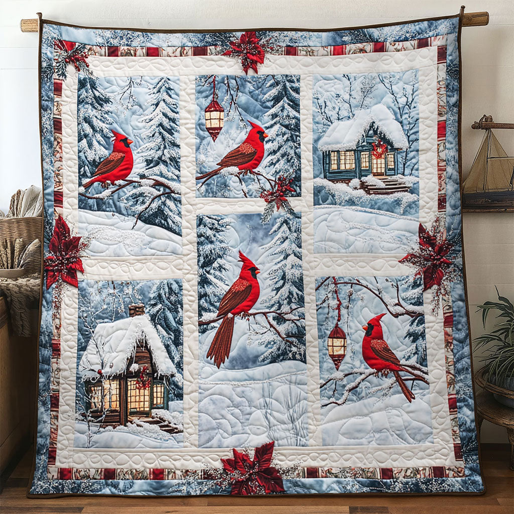 Christmas Peace Cardinal Quilt Blanket Cardinal Blankets Christmas Gifts For Grandparents