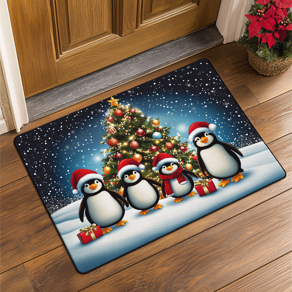 Christmas Penguin Doormat Best Gift For Friends and Family on Christmas Day