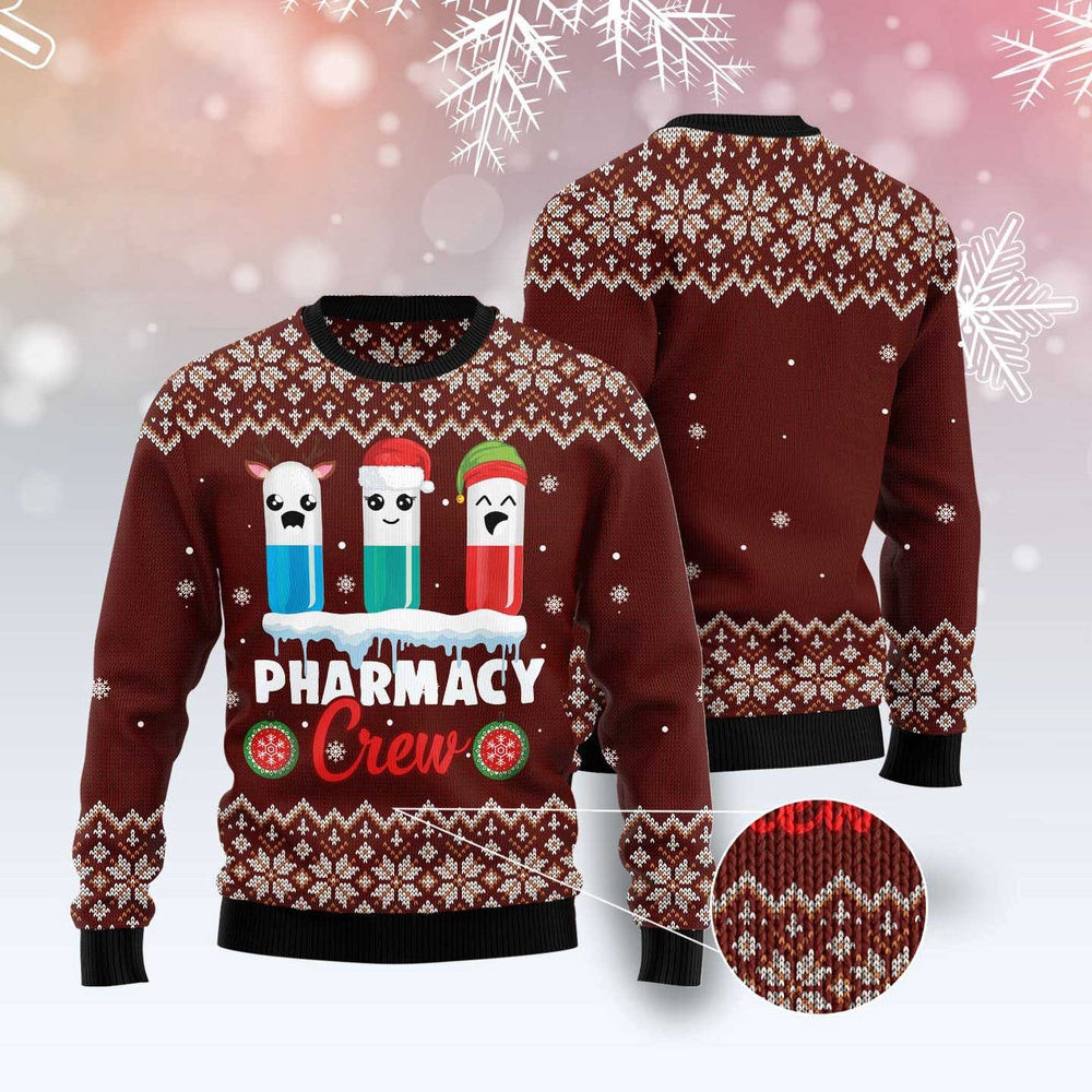 Christmas Pharmacy Crew Ugly Christmas Sweater Funny Ugly Christmas Sweater Xmas Gifts
