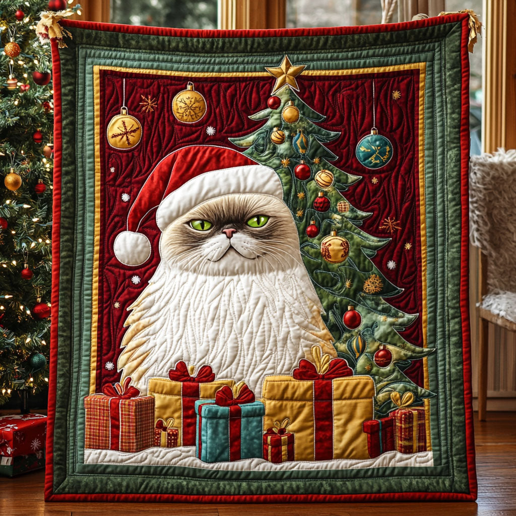 Christmas Pout Quilted Blanket Throw Blankets For Couch Present For Mother In Law Christmas