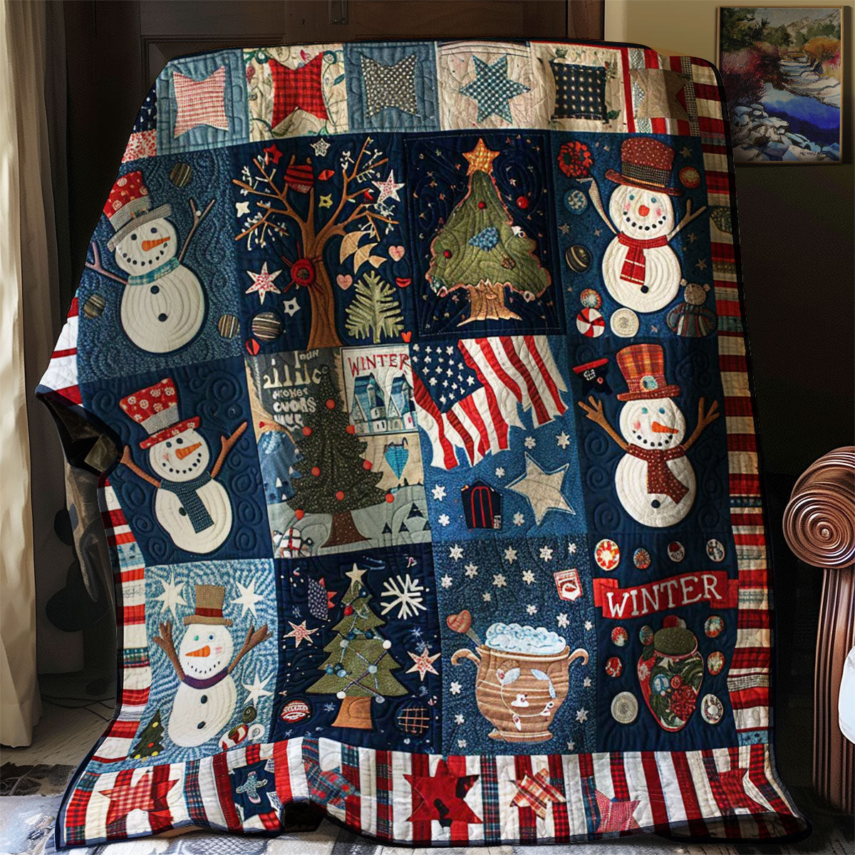 Christmas Quilt Blanket Throws And Blankets Good Gifts For Dads 50Th Birthday