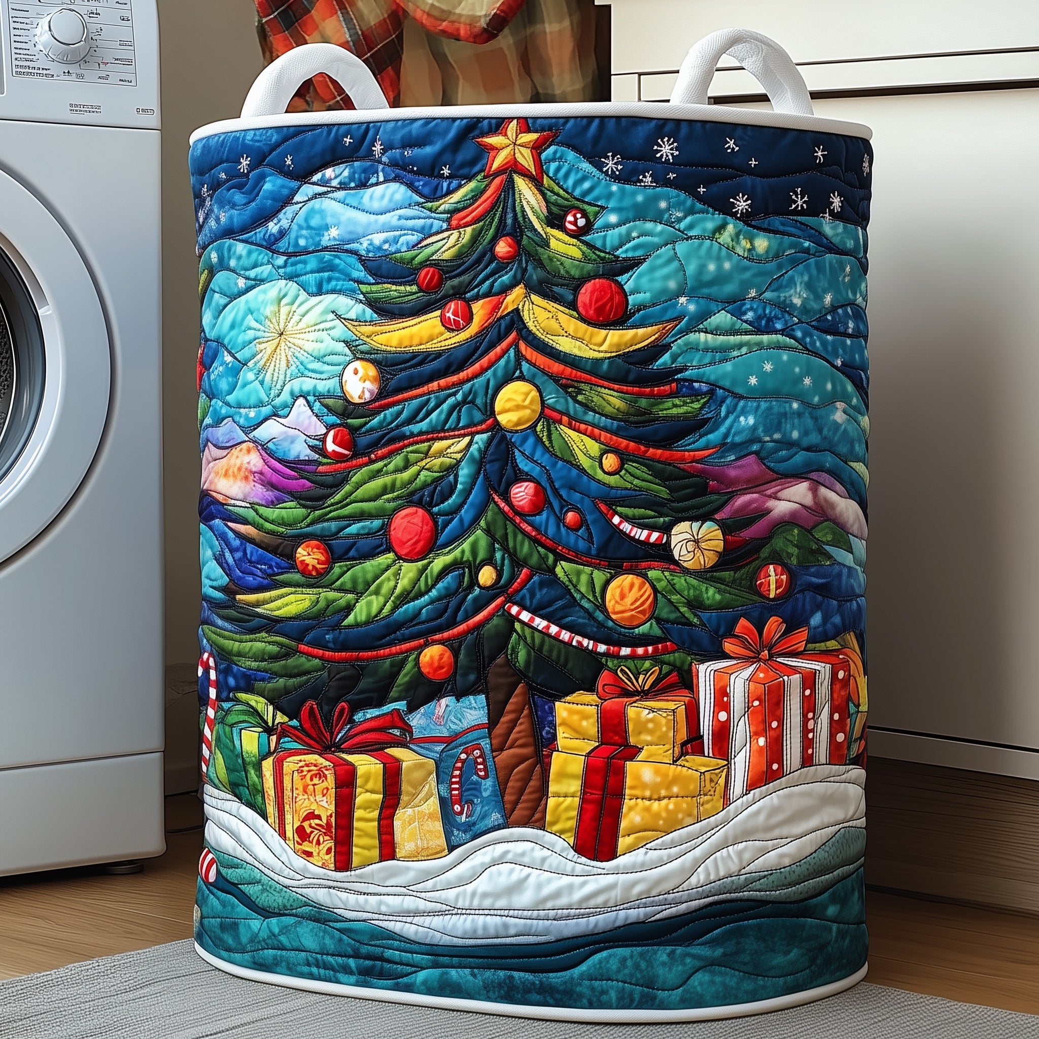 Christmas Quilted Laundry Basket Christmas Gifts For Your Family