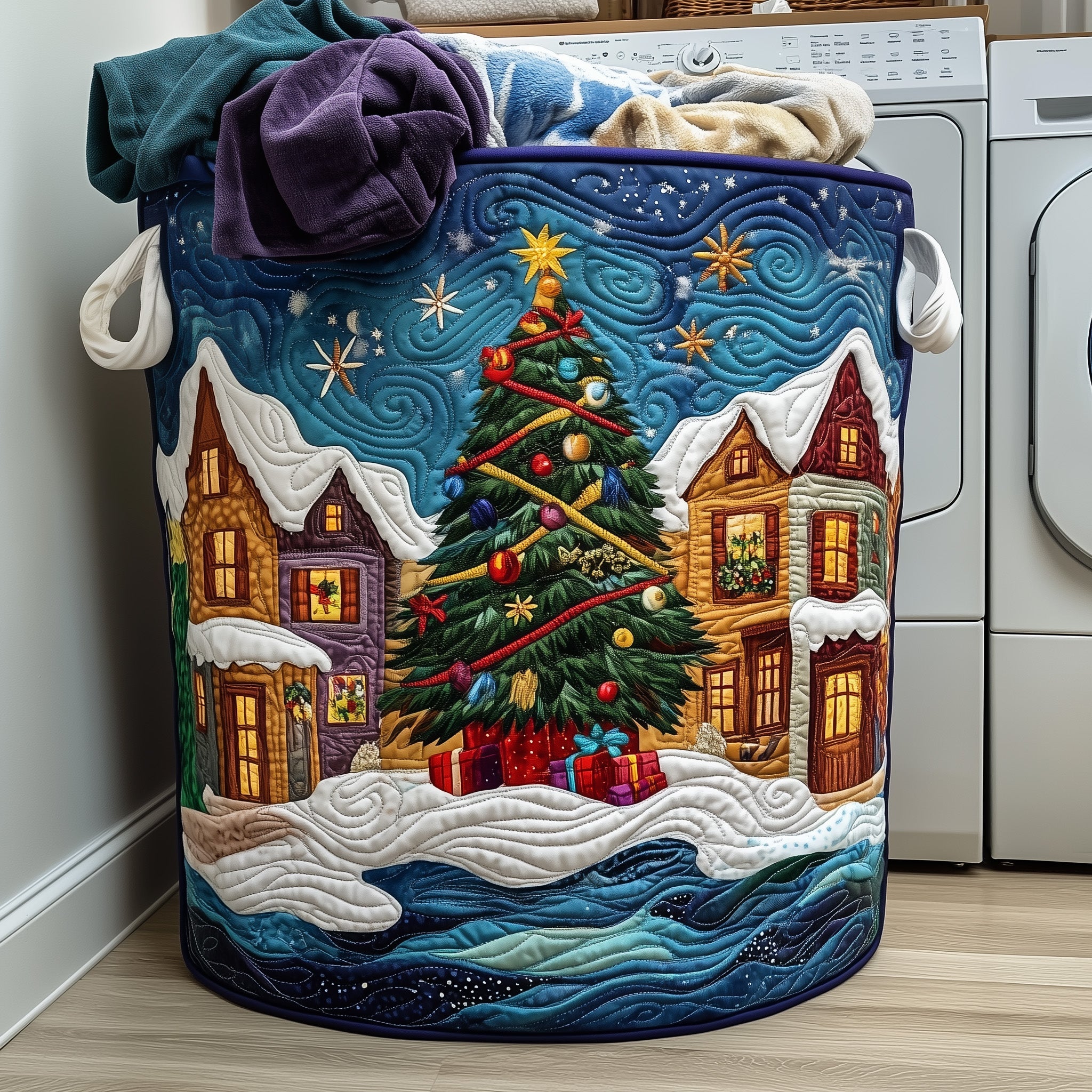 Christmas Quilted Laundry Basket Christmas Presents For Your Family