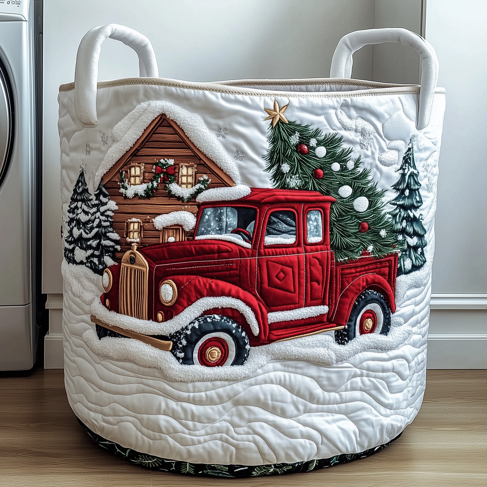 Christmas Quilted Laundry Basket Meaningful Christmas Gifts