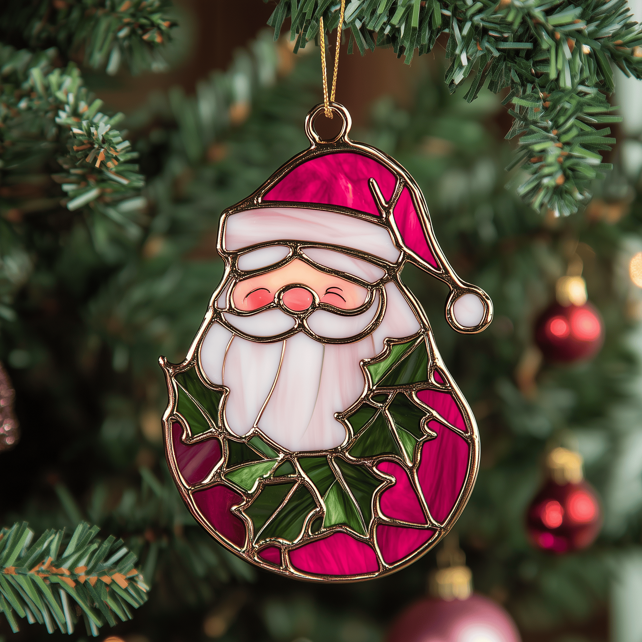 Christmas Santa Mica Ornament Feel the Unique Charm of Ornaments Designed for You