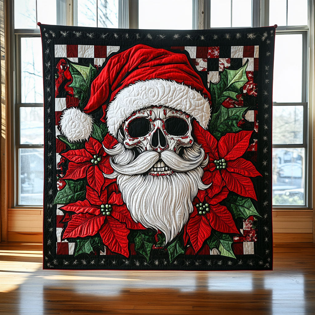 Christmas Skull Magic Quilt Lightweight Quilt Blanket for Year-Round Comfort