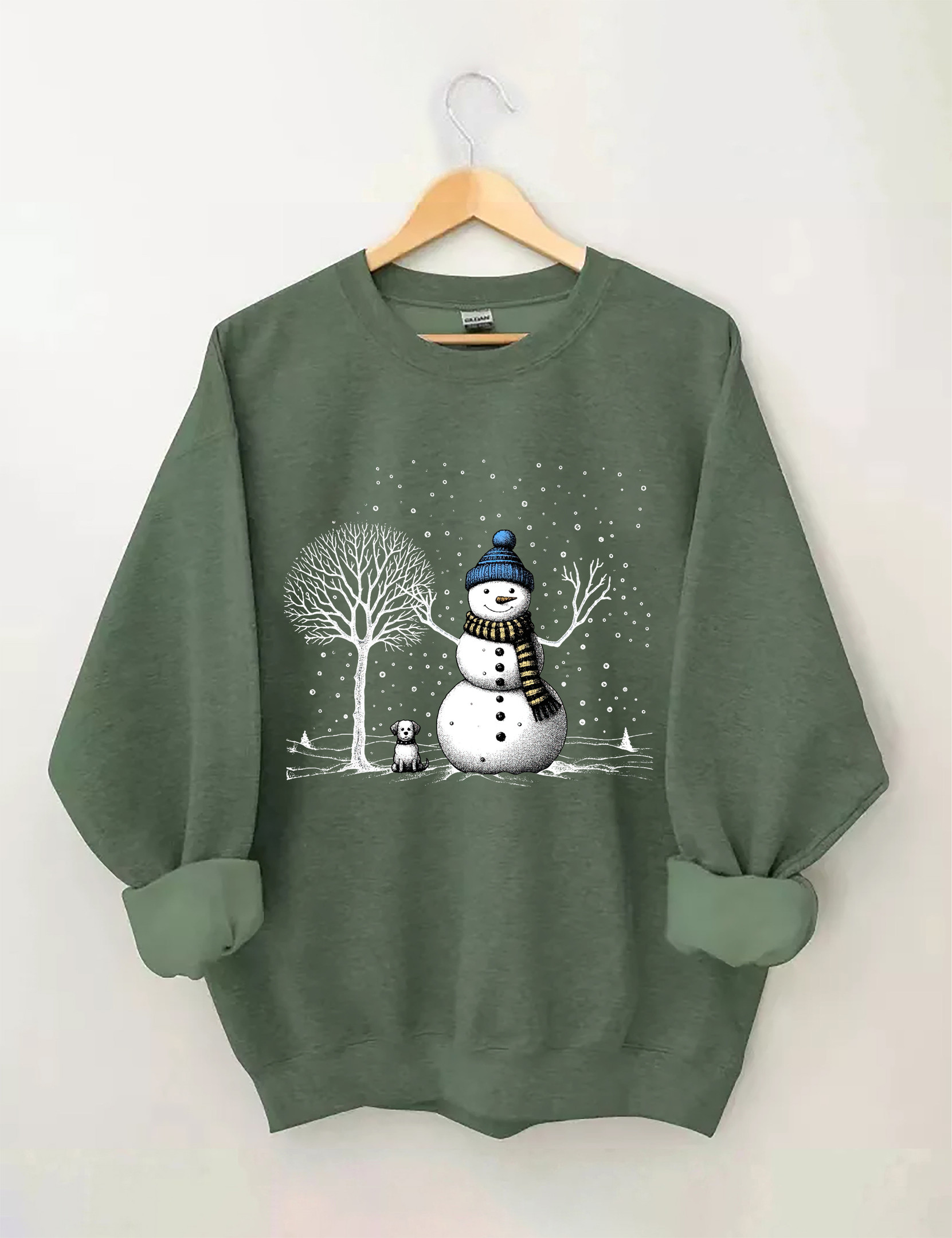 Christmas Snowman Sweatshirt Winter Apparel Cool Xmas Gifts For Girlfriend