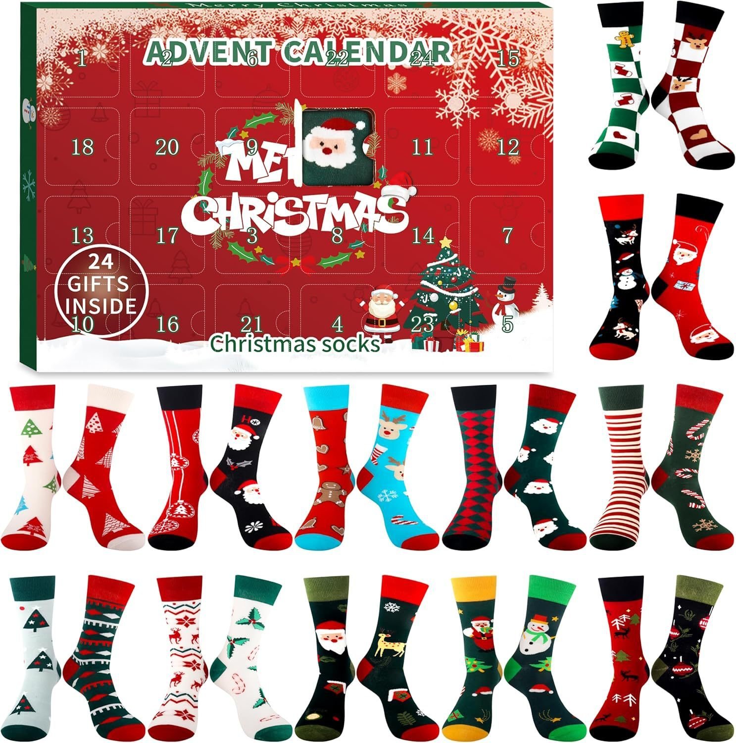 Christmas Stocking Advent Calendar 2025 Fun Advent Calendar Xmas Gift Ideas