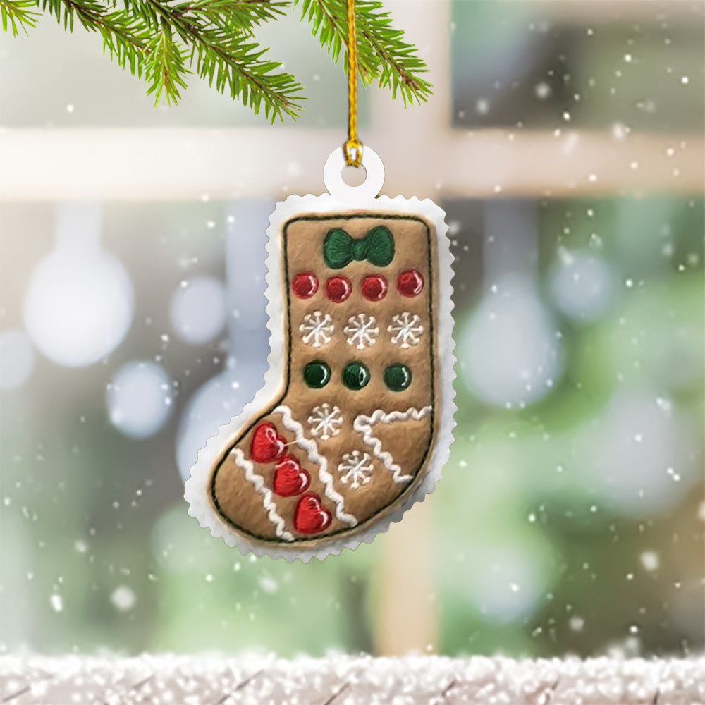 Christmas Stocking Ornament Hanging Tree Ornaments Decorating For Christmas