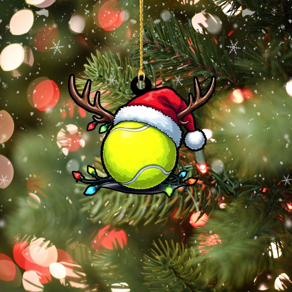 Christmas Tennis Ball Ornament Christmas Tree Ornaments Gifts For Tennis Lovers