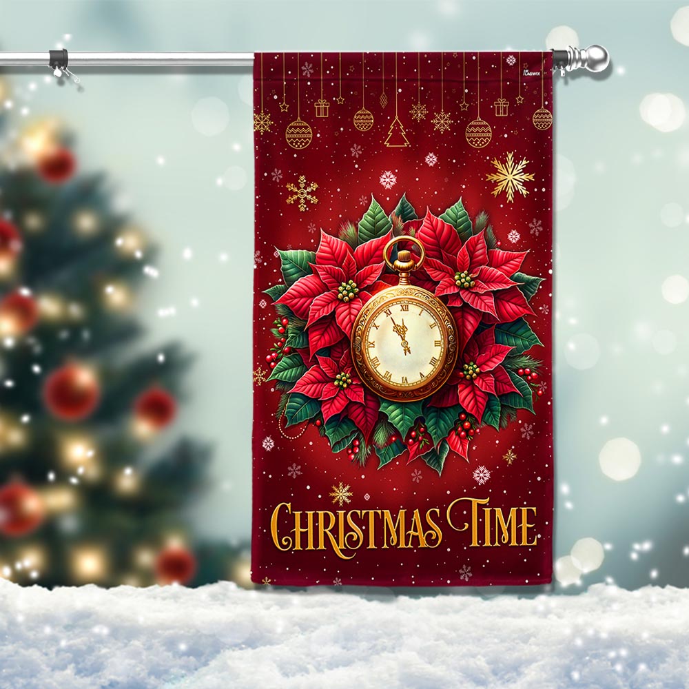 Christmas Time Flag The Most Wonderful Time Of The Year