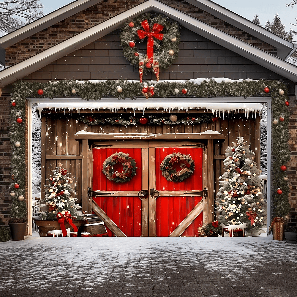 Christmas Tree Cute Garage Door Cover Garage Door Holiday Covers Mother In Law Christmas Gift
