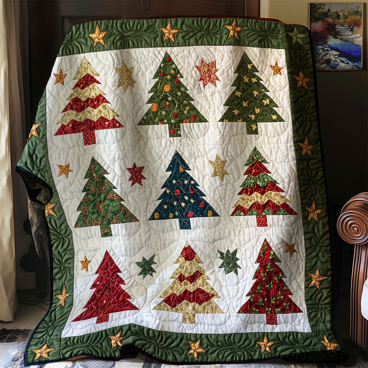 Christmas Tree Quilt Blanket Couch Blanket Gifts For Mother In Law