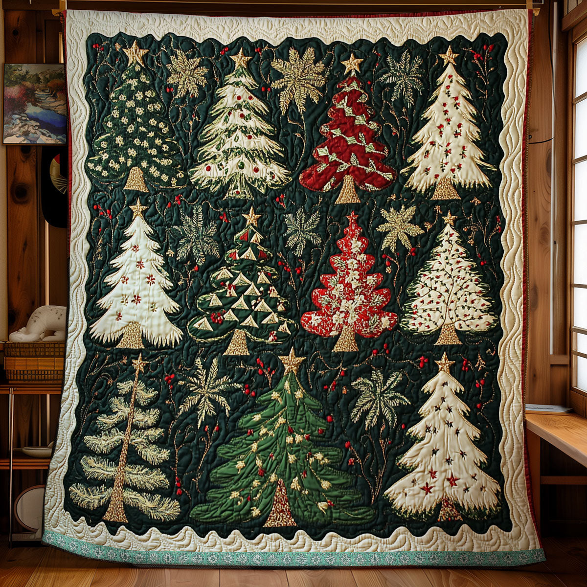 Christmas Tree Quilt Blanket King Blanket Meaningful Gifts For Dad From Son