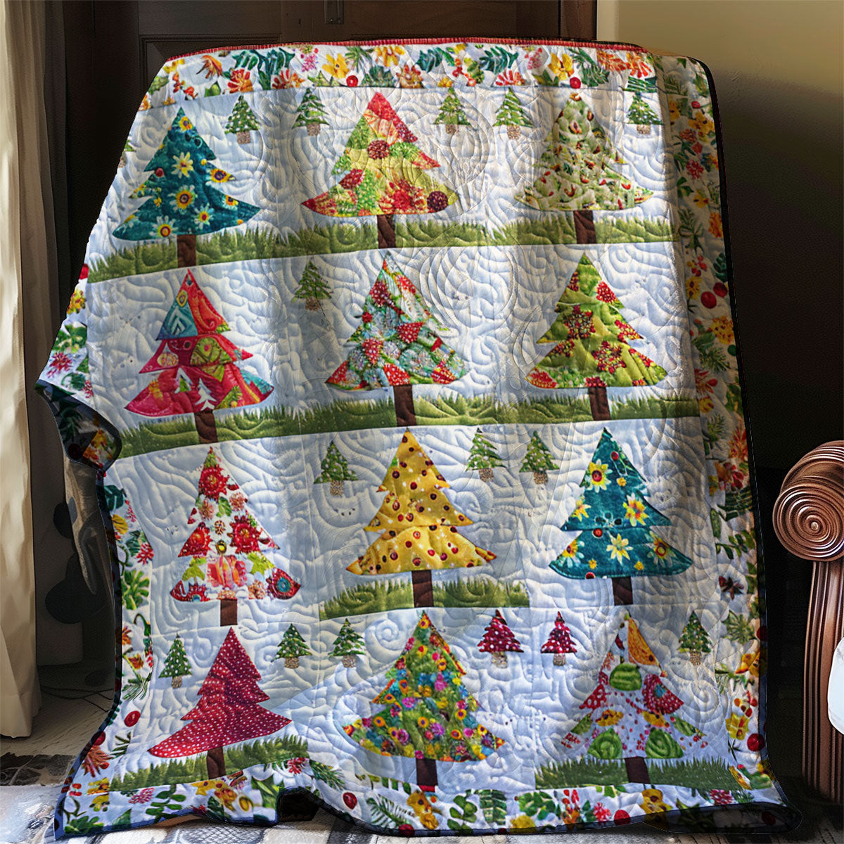 Christmas Tree Quilt Blanket Mothers Day Blanket Mother's Day Gifts For Wife