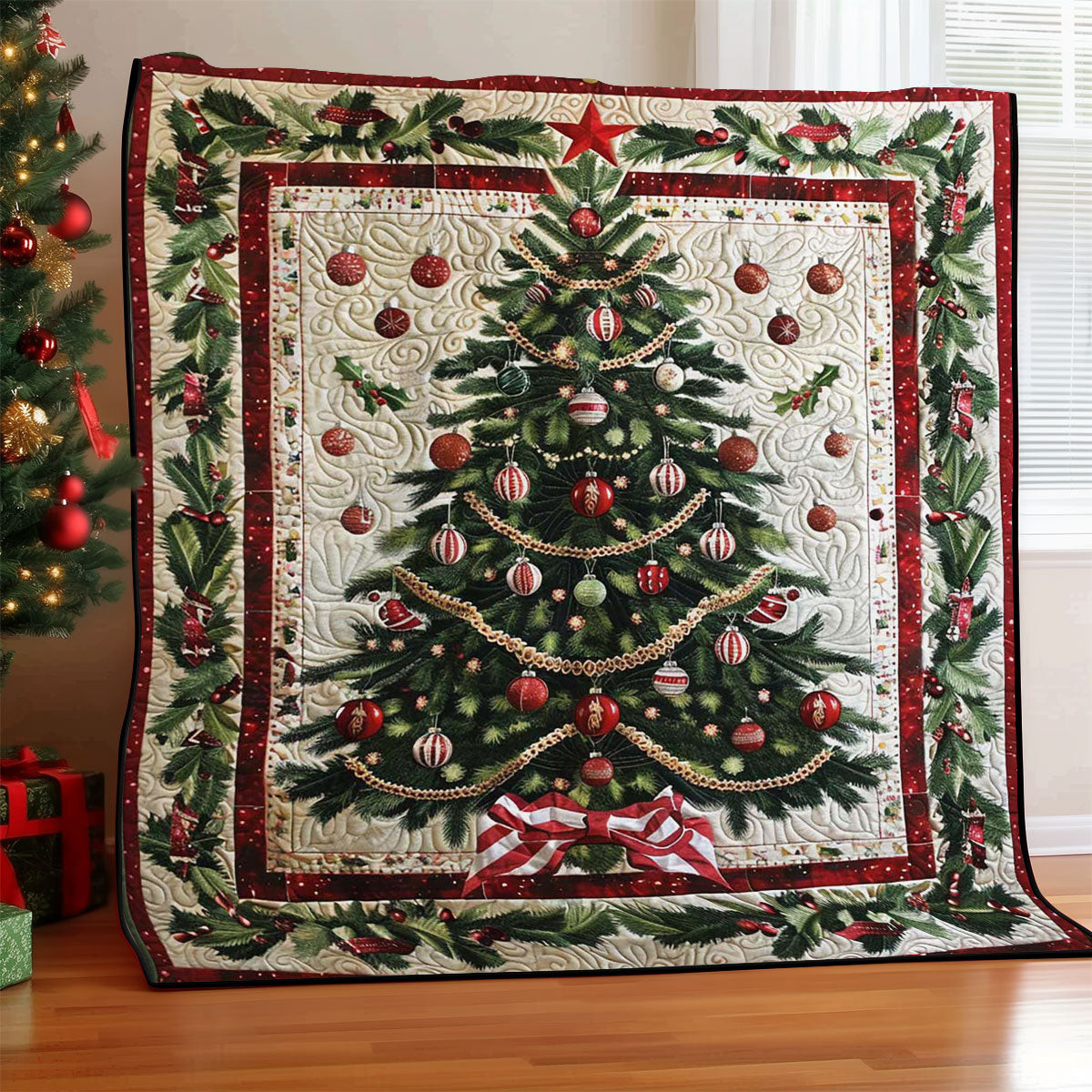 Christmas Tree Quilt Blanket Throw Blankets For Couch Gifts For Mom From Daughter