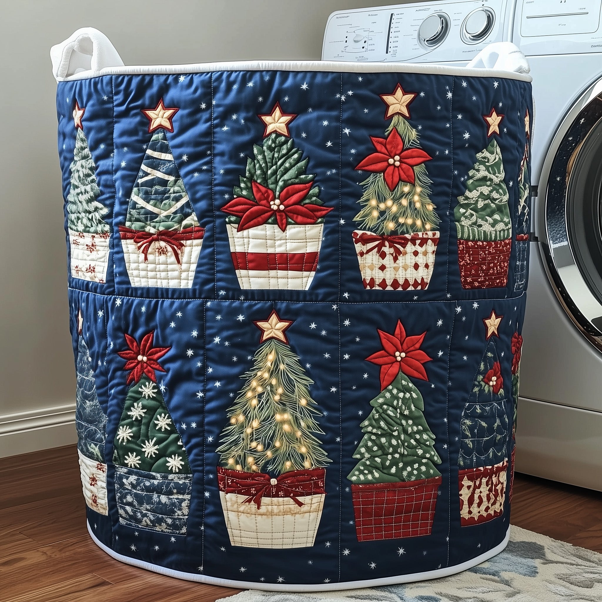 Christmas Tree Quilted Laundry Basket Christmas Gifts For Mum