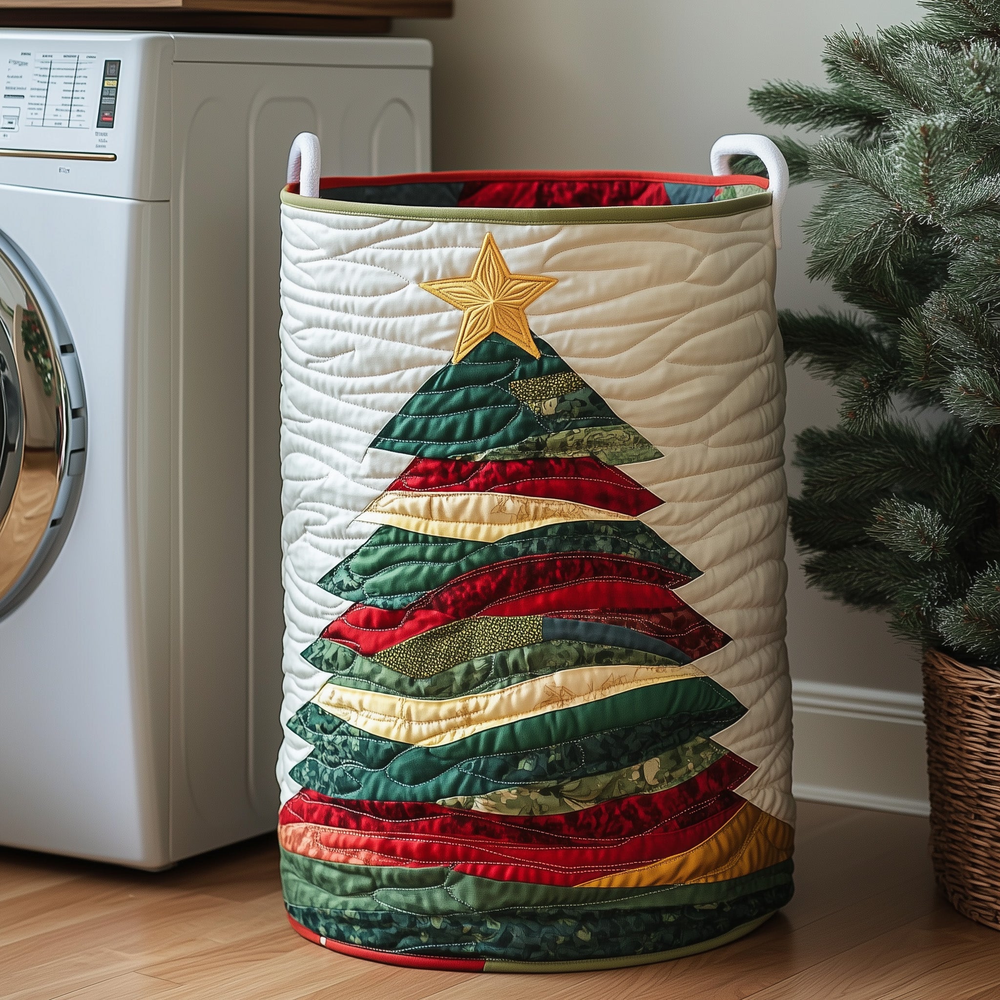 Christmas Tree Quilted Laundry Basket Christmas Gifts For My Wife