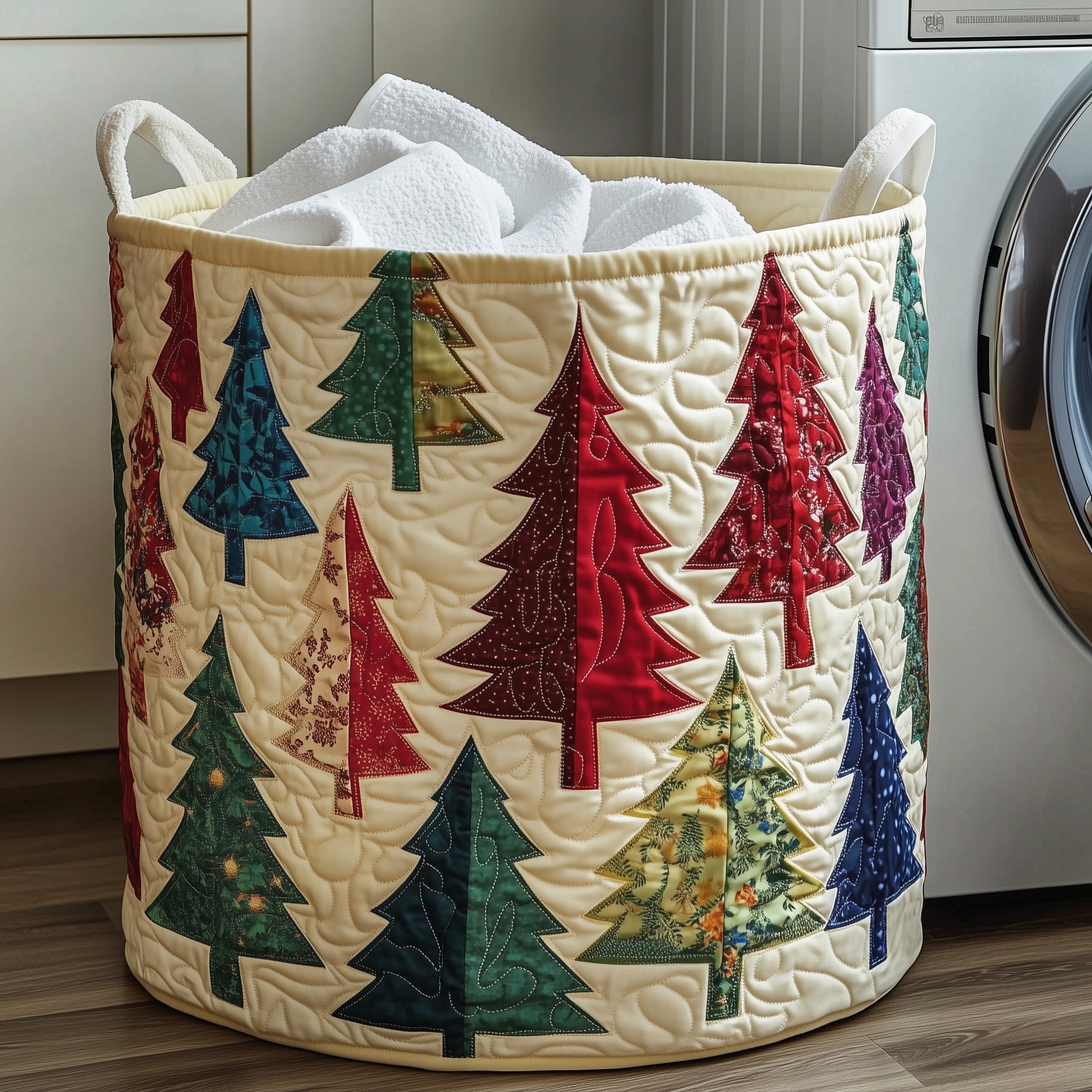 Christmas Tree Quilted Laundry Basket Christmas Gifts For Your Girlfriend