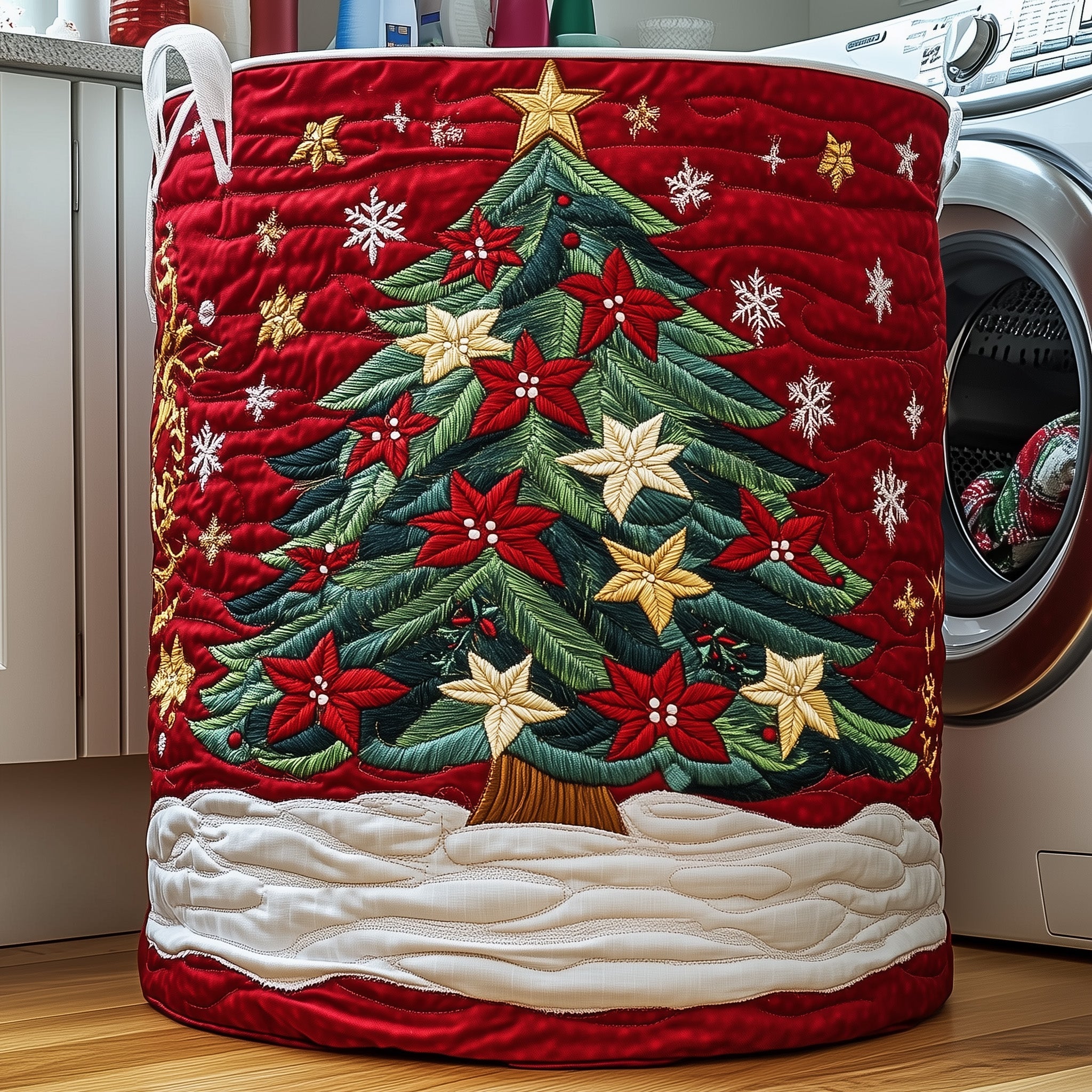 Christmas Tree Quilted Laundry Basket Good Gift Ideas For Girlfriend
