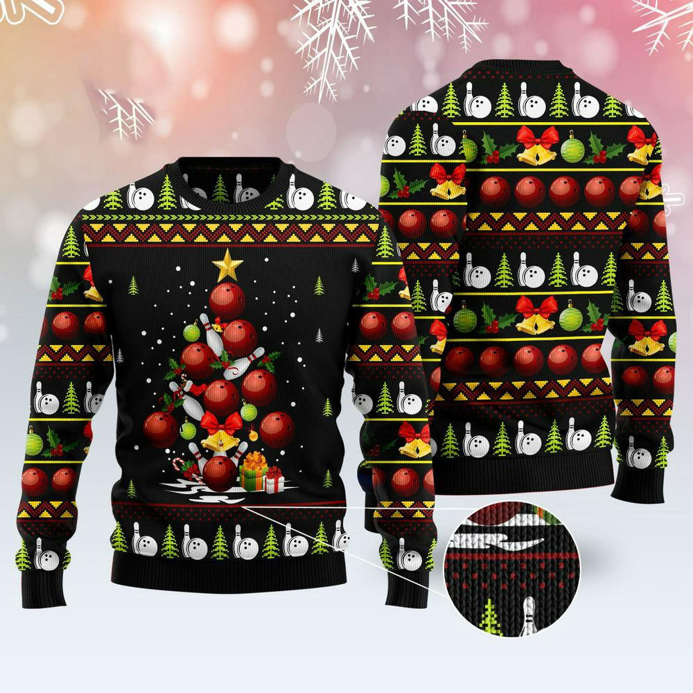 Christmas Tree Ugly Sweater Bowling Christmas Tree Ugly Christmas Sweater Gifts For Couples