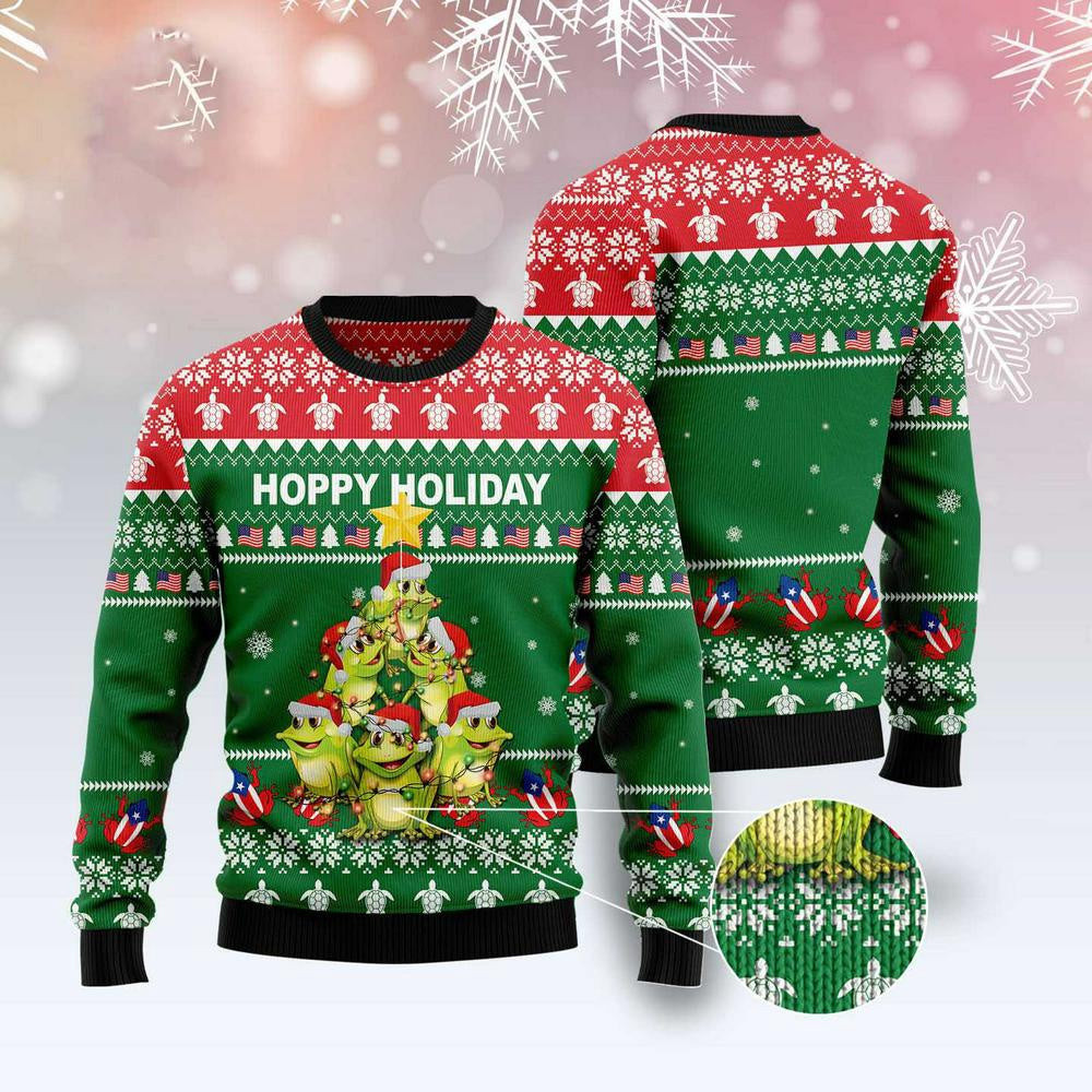 Christmas Tree Ugly Sweater Frog Christmas Tree Ugly Christmas Sweater Gifts For Couples