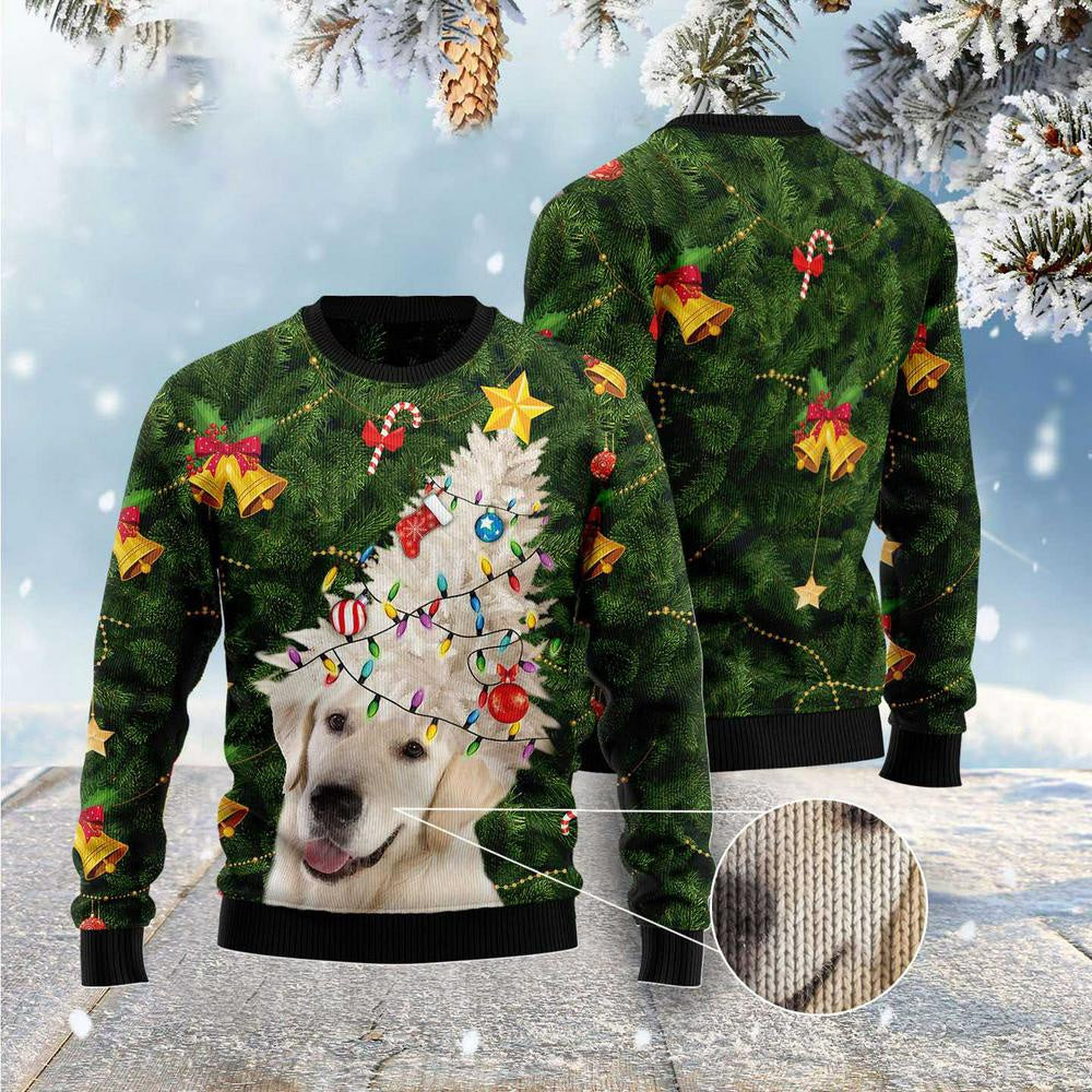 Christmas Tree Ugly Sweater Labrador Retriever Noel Tree Ugly Christmas Sweater Gifts For Couples