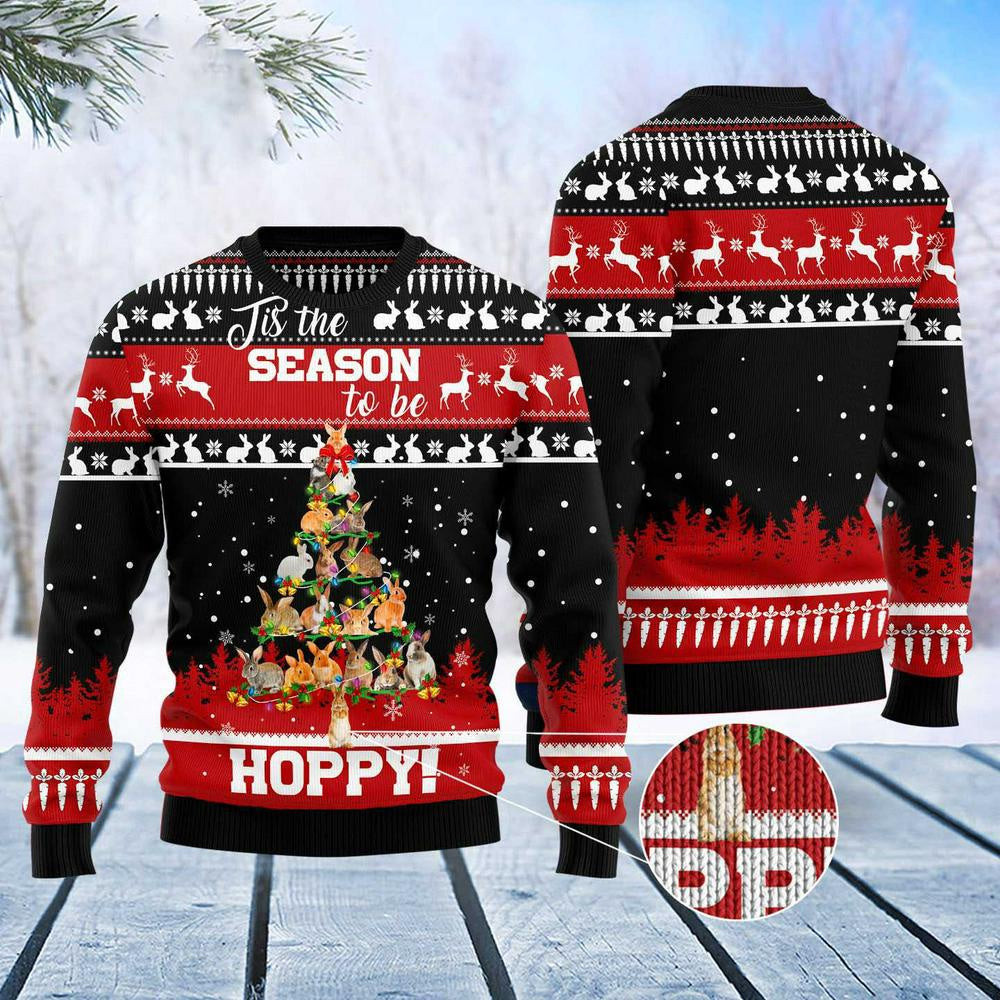 Christmas Tree Ugly Sweater Rabbit Christmas Tree Ugly Christmas Sweater Gifts For Couples