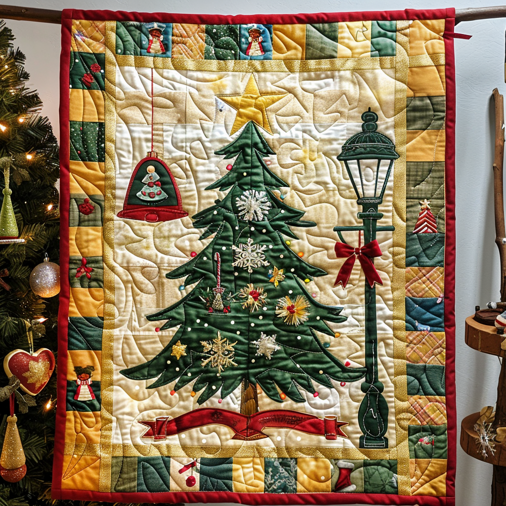 Christmas Trees Delight Quilted Blanket Secret Santa Gift Ideas
