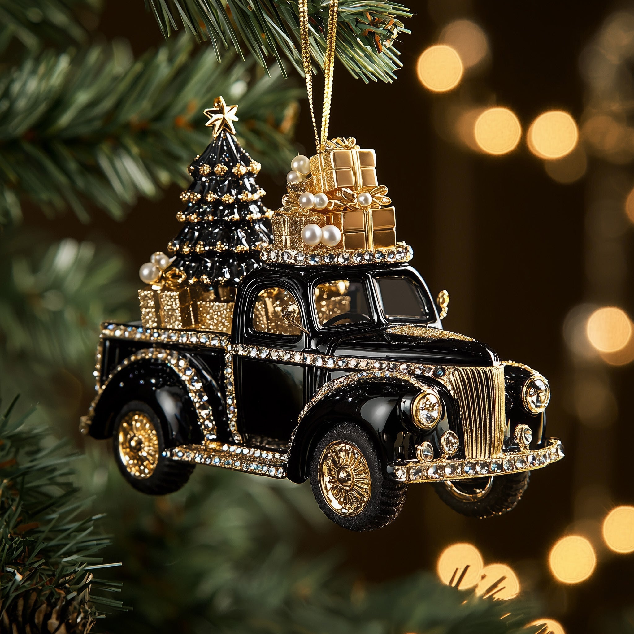 Christmas Truck Acrylic Ornament Housewarming Ornament Gift