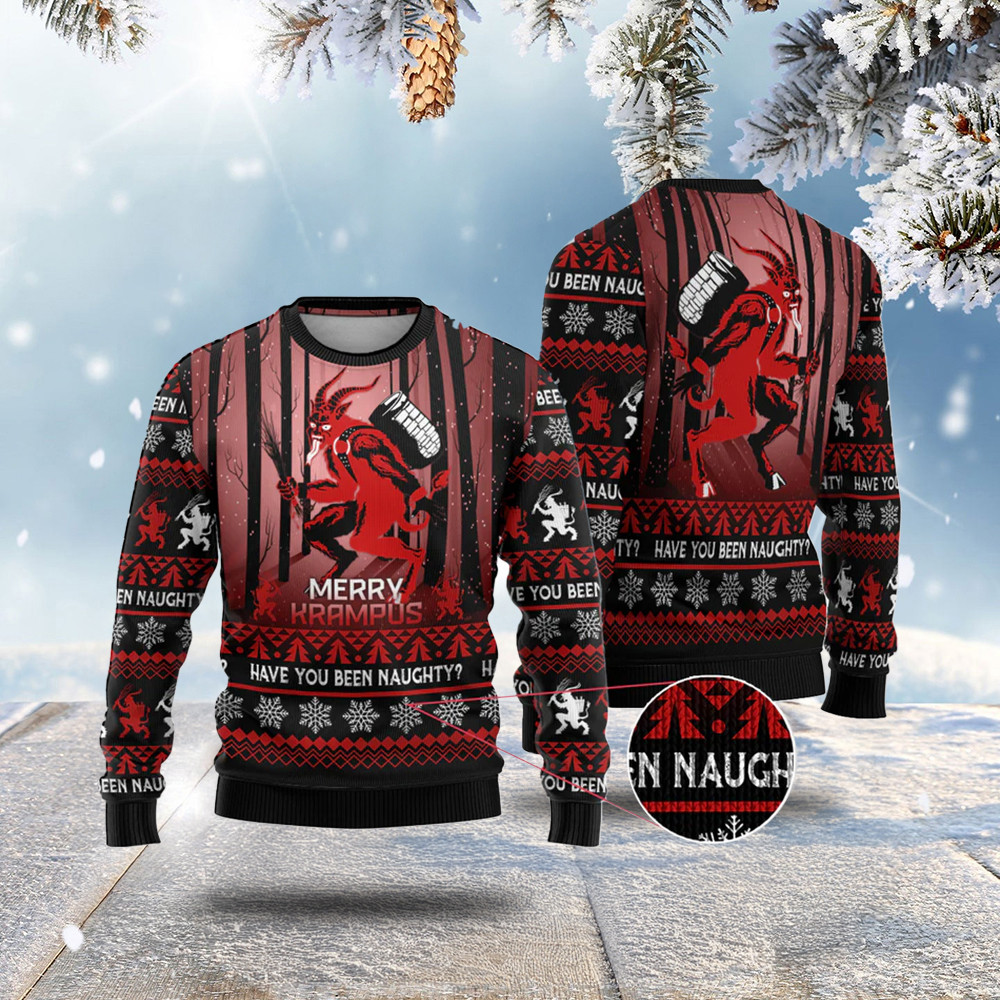 Christmas Ugly Christmas Sweater Merry Krampus Christmas Gifts For Adult Son