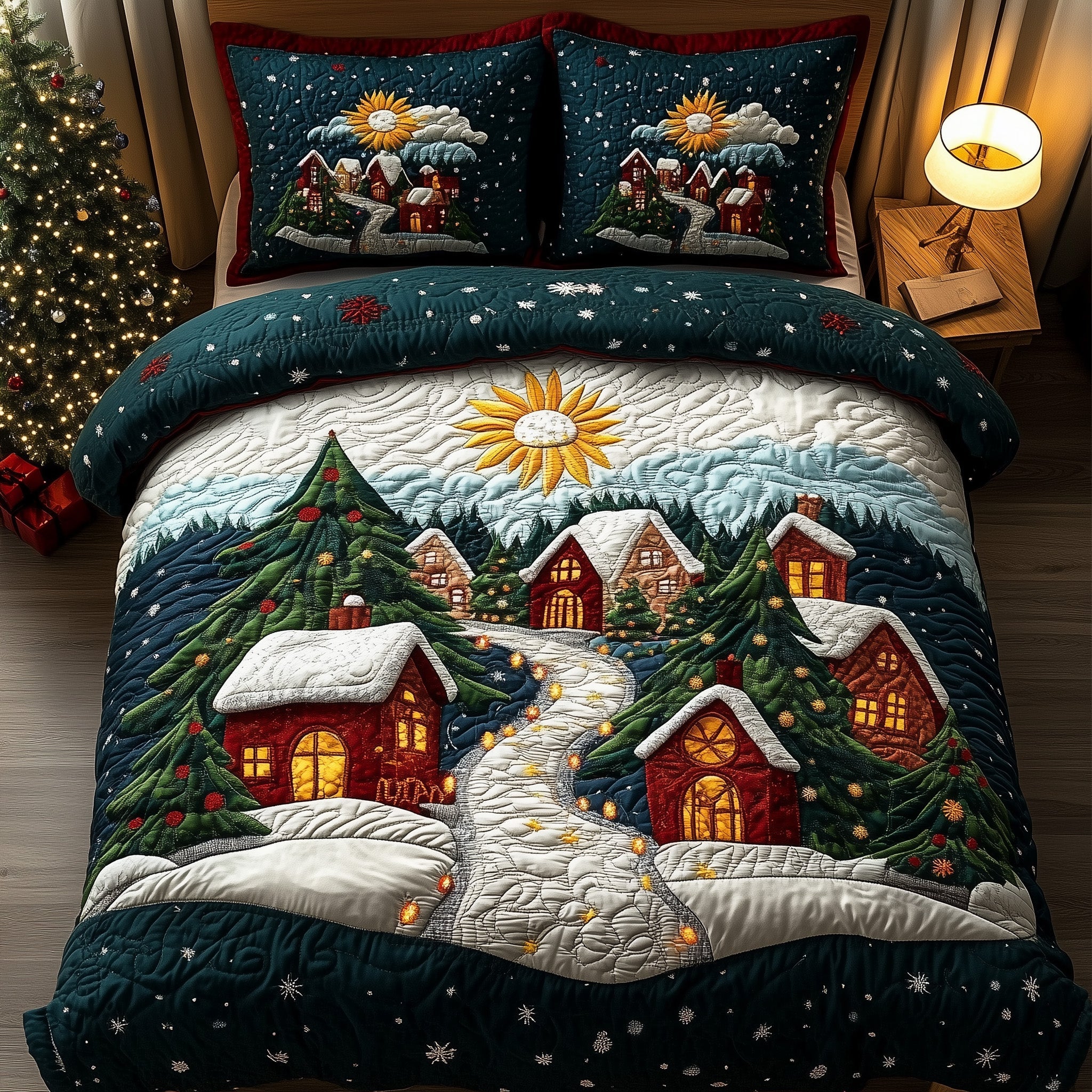 Christmas Vibe Duvet Cover Set Merch For Home Decor