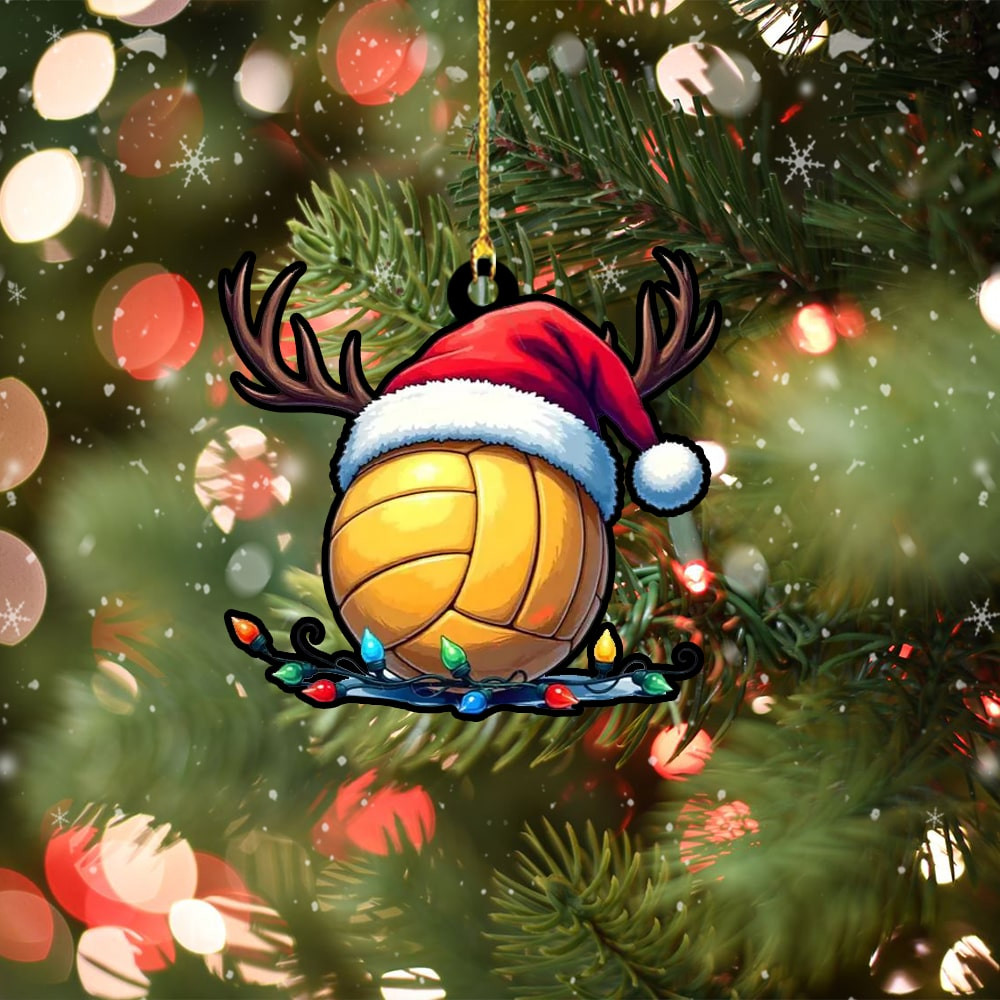 Christmas Volleyball Ball Ornament Christmas Tree Decoration Gifts For Volleyball Players
