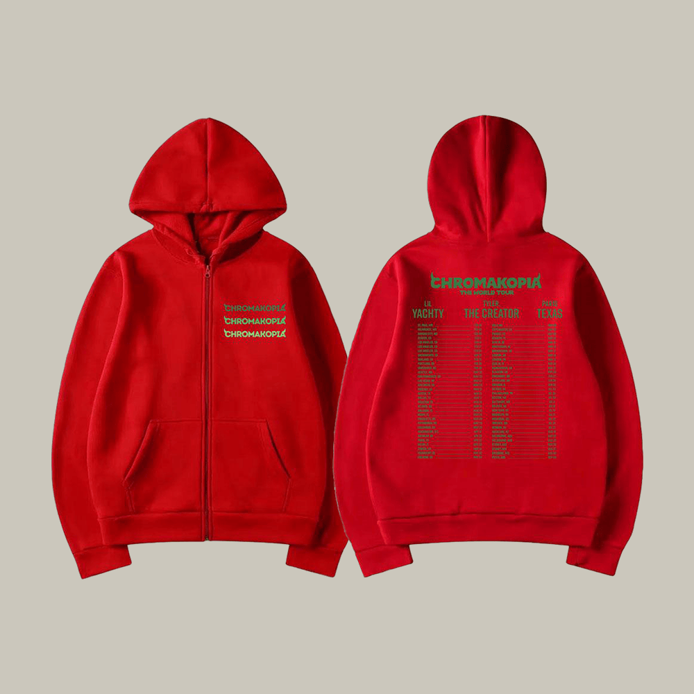 Chromakopia Tyler The Creator Zip Hoodie Tyler The Creator Hooded Sweatshirt Fan Gift Idea