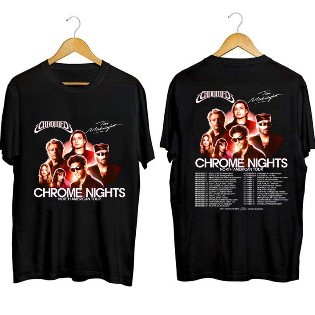 Chromeo And The Midnight Tour Shirt Fan Merch Gifts For Music Lovers