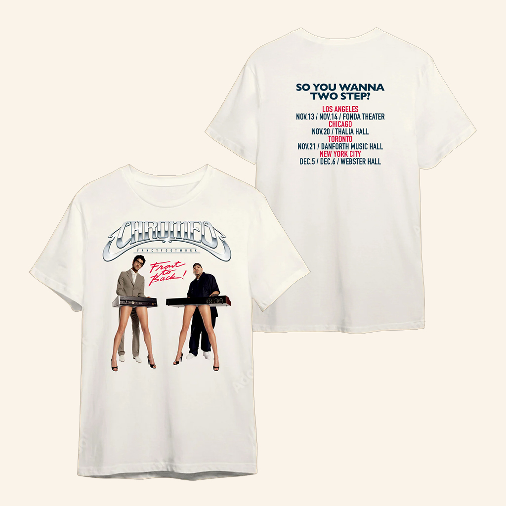 Chromeo Merch Fancy Footwork Tour T-Shirt Gift Ideas For Music Lovers