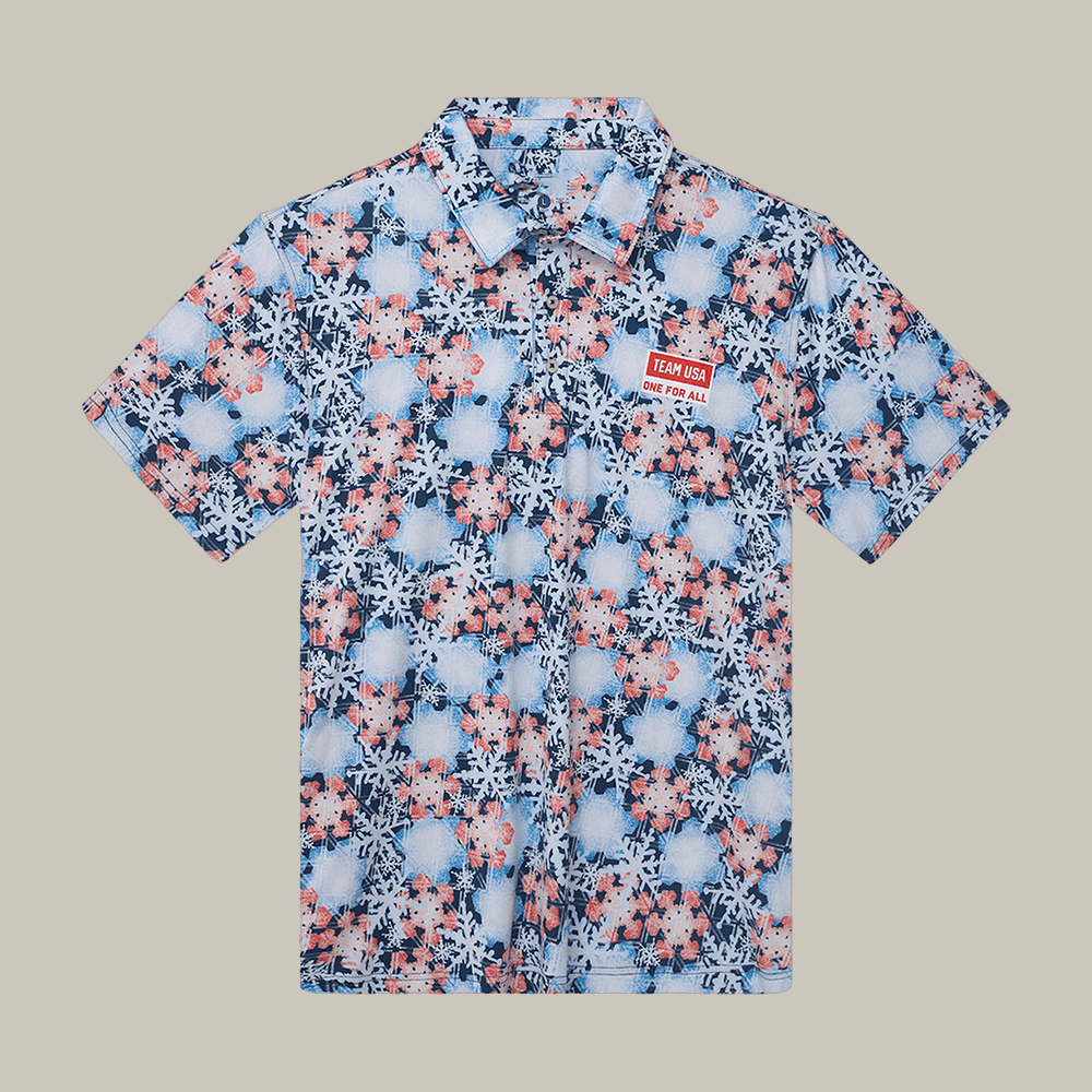 Chubbies Blue Team USA The Snow Place Like First Polo Shirt Milano Cortina 2026 Clothes