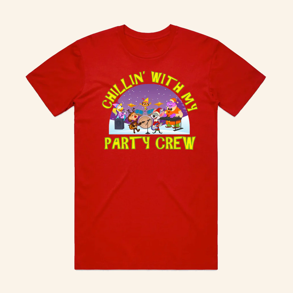 Chuck E Cheese Merch Chillin With My Party T-Shirt Christmas Presents For Him